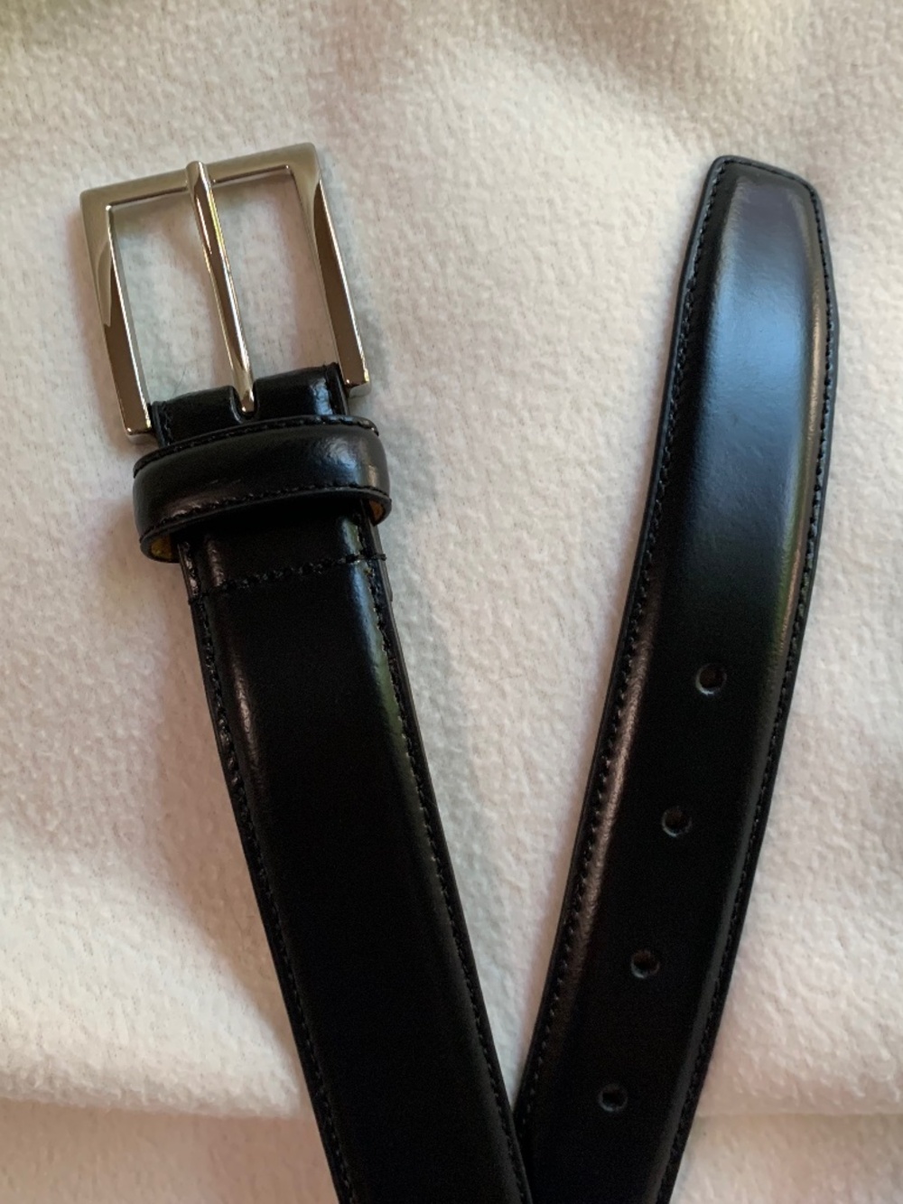 Cole Haan Black Leather Belt - Picture 3 of 9